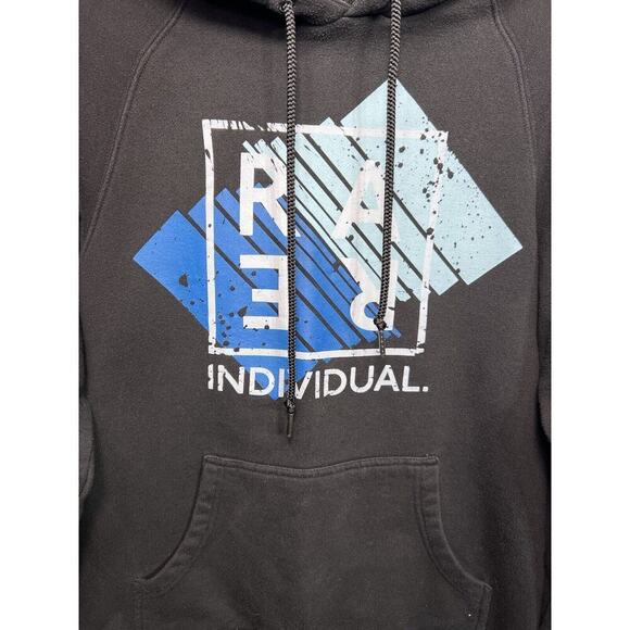 Pink Dolphin RARE Individual Men’s Black Blue Hoodie Street Wear Size Small - Picture 3 of 5